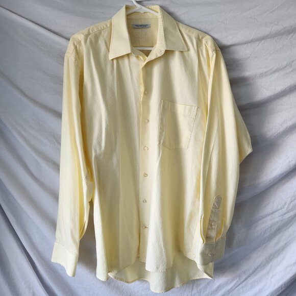 Jack Lypson Signature Shirt 16 L Yellow 100% Cotton Made in Canada 🎉 Host Pick! - Picture 1 of 9